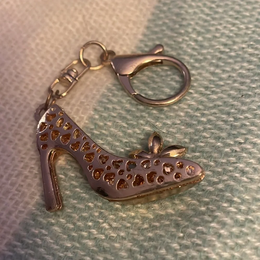 Rhinestone Shoe Key Ring